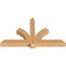 Ekena Millwork Redmond Smooth Timber Gable Bracket, Western Red Cedar, 72"W x 42"H x 5 1/2"D x 5 1/2"F, 14/12 Pitch GBW072X42X0606RED00SWR - alternate 4